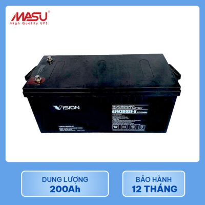Ắc quy vision 6FM200SE-X 12v 200ah