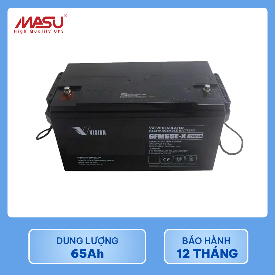 Ắc quy Vision 6FM65E-X (12V-65Ah) 6 ac-quy-vision-6FM65E-X-2