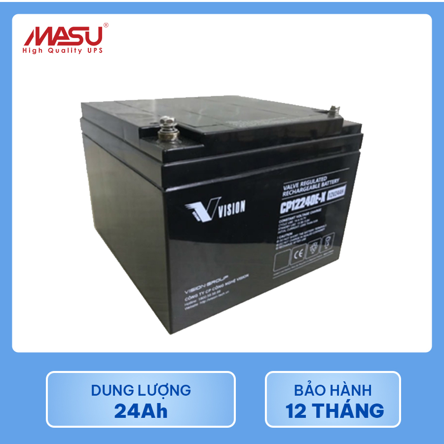 Ắc quy Vision CP12240E-X (12V-24Ah) 3 ac-quy-vision-CP12240E-X-2