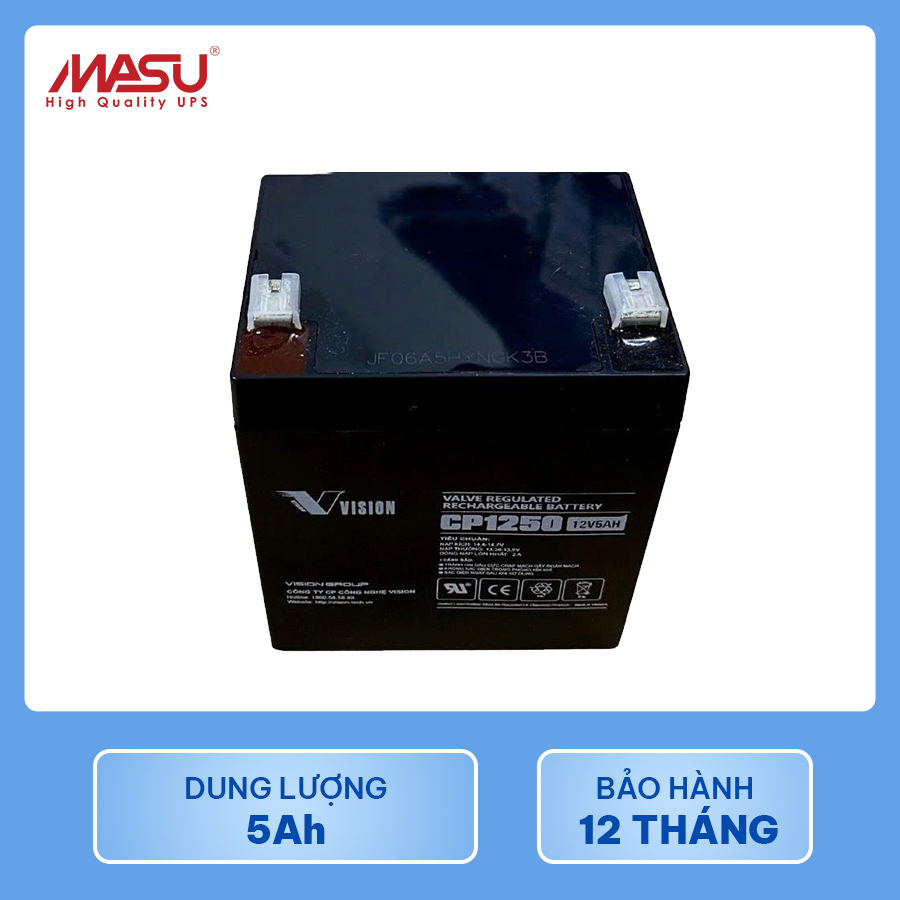 Ắc quy Vision CP1250 (12V-5Ah) 6 ac-quy-vision-CP1250-3