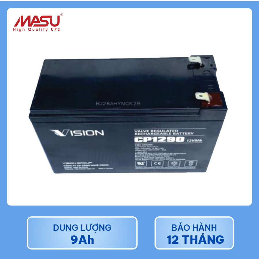 Ắc quy Vision CP1290 (12V-9Ah) 4 ac-quy-vision-CP1290-2