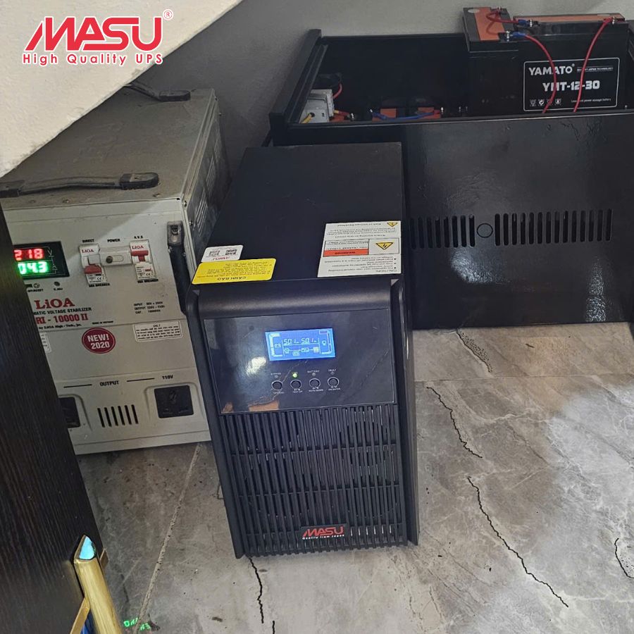 Dự án lắp đặt Bộ lưu điện Masu MS - 6KS LCD trong hệ thống điện gia đình tại Hà Nội 1 he-thong-bo-luu-dien-ms-6ks-lcd