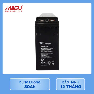 Ắc quy vision Ct12-80x 12v 80ah