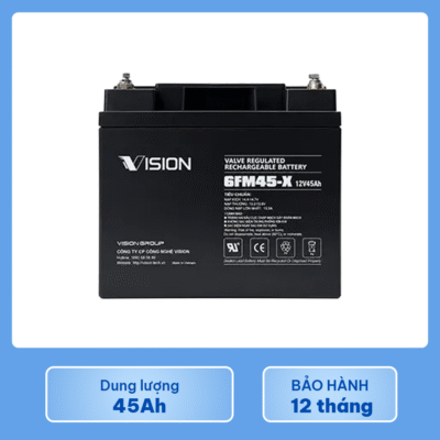 ắc quy vision 6FM45-X 12v 45ah