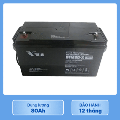 ắc quy vision 6FM80-X 12v 80ah