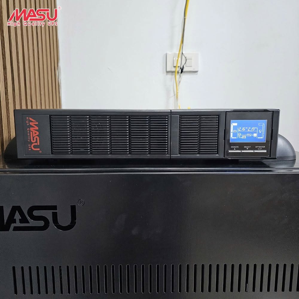 Dự án lắp đặt Bộ lưu điện Masu MS - 3KRS tại Công ty TNHH Siêu thị Mini Kmart 1 bo-luu-dien-masu-ms-3krs-lcd