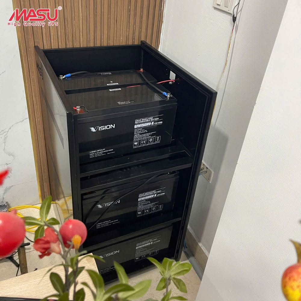 Dự án lắp đặt Bộ lưu điện Masu MS - 3KRS tại Công ty TNHH Siêu thị Mini Kmart 3 tu-ac-quy-ms3-3f